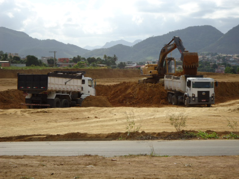 Terraplanagem do loteamento