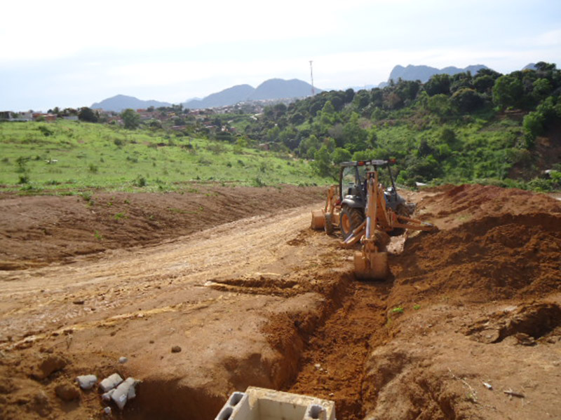 Terraplanagem do loteamento